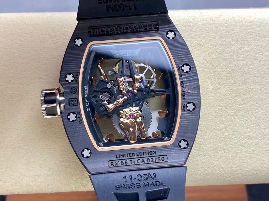 Richard Mille RM52-06 Skull Tourbillon — Carbon TPT Edition - Image 8