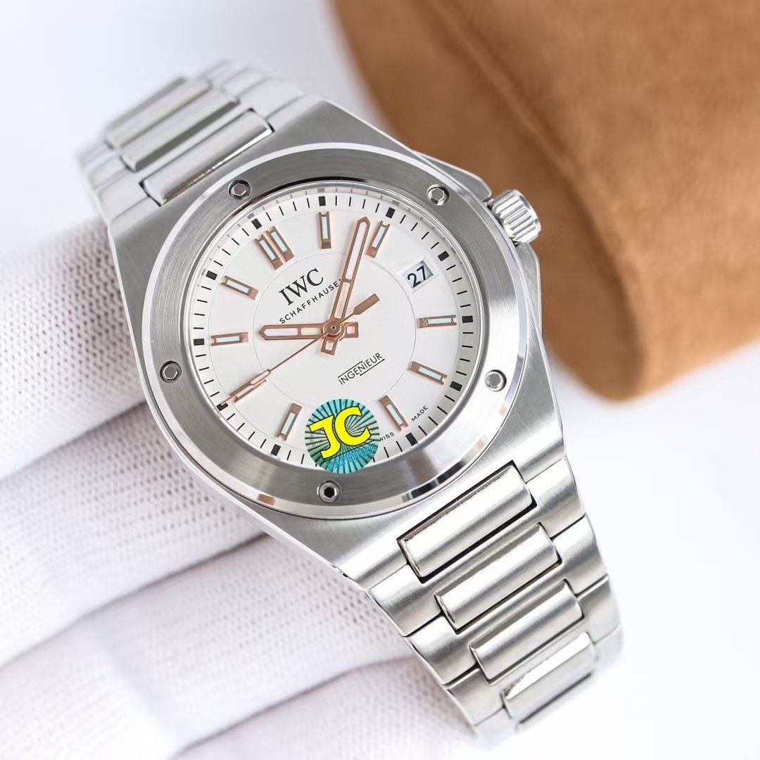 IWC Ingenieur Automatic 40 IW3289 Super Clone Replica – JC Factory Stainless Steel (Blue / Grey / White Dial) - Image 6