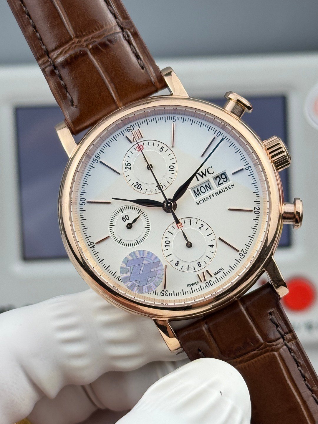 ZF Factory IWC Portofino Chronograph IW391036 “Portofino Chrono” Rose Gold Super Clone Replica - Image 6