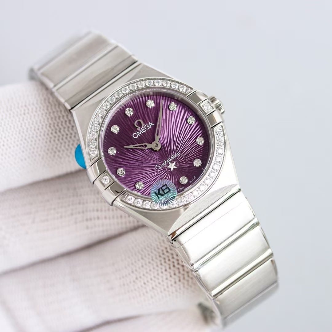 Replica Constellation 28mm Purple Wave Dial