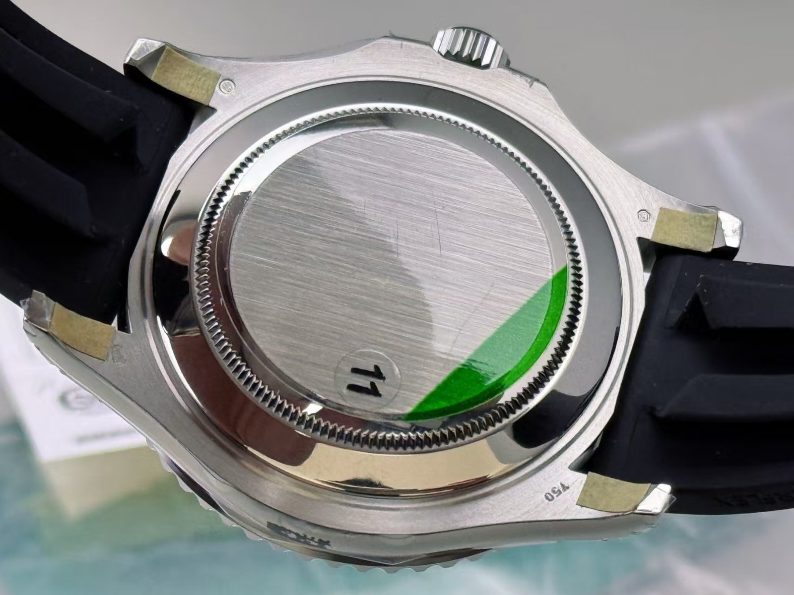 VSF China Super Clone Yacht-Master 42 with Black Dial and Rubber-Style Strap - Image 5