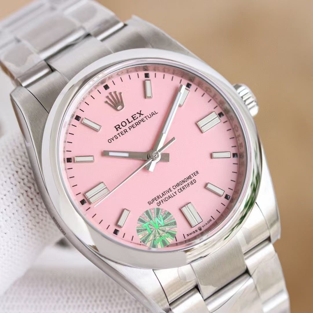 Super Clone Rolex Oyster Perpetual Candy Pink Dial - Image 4