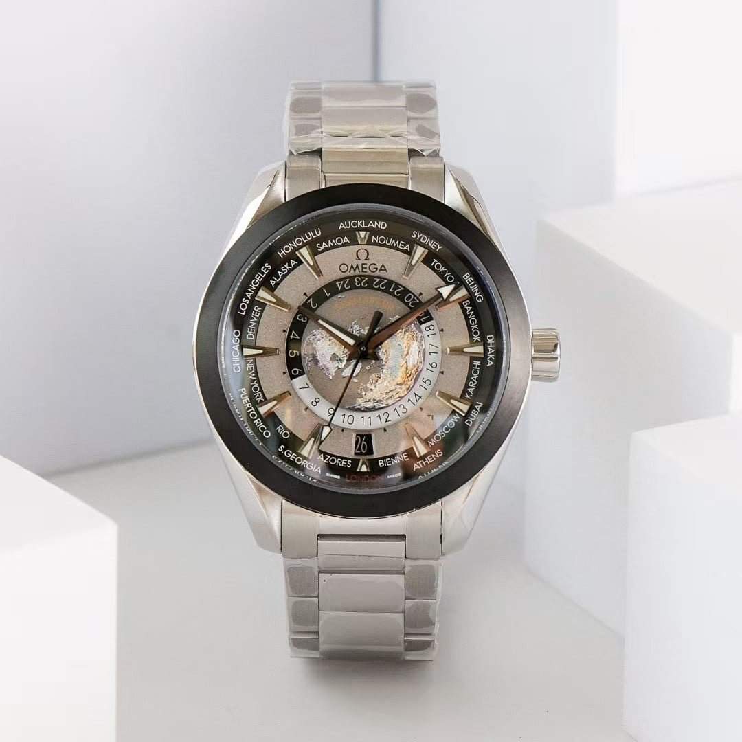 Aqua Terra Super Clone Worldtimer Sand-Gold Dial - Image 10