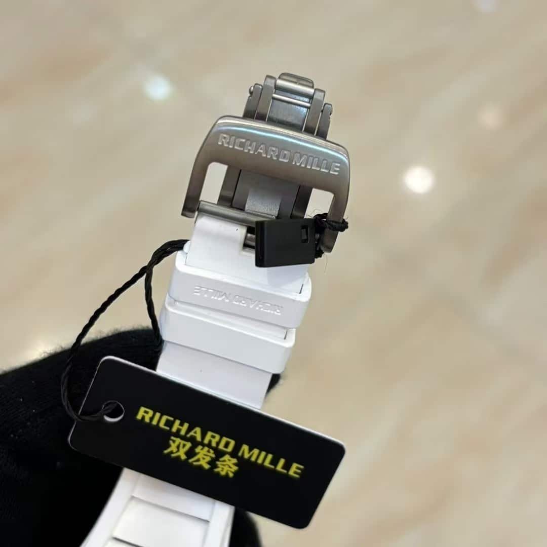 Replica Richard Mille RM055 Bubba Watson — White Ceramic Skeleton Edition - Image 7