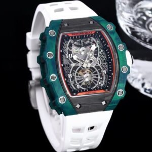 Replica Richard Mille RM21-02 Tourbillon Aerodyne — Green Quartz & Carbon TPT