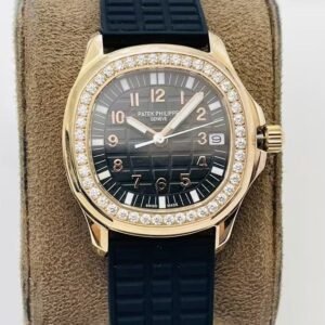 Patek Philippe Aquanaut Luce Rose Gold Diamond Bezel Super Clone