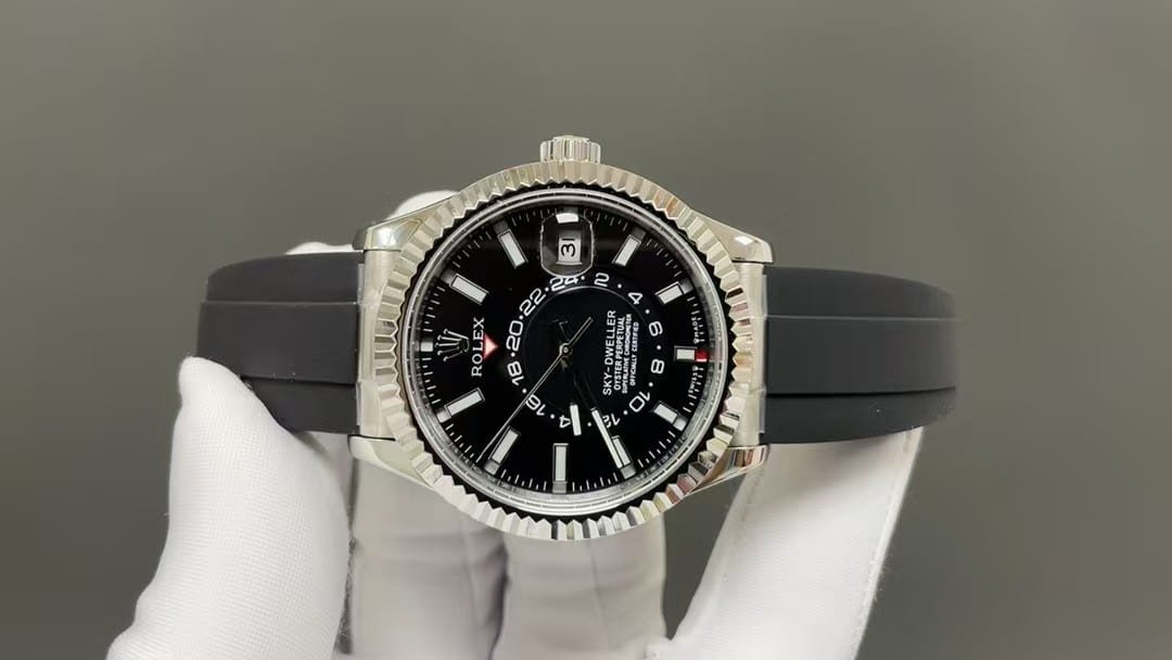 Rolex Sky-Dweller 326238 Black Dial Oysterflex — Clean Factory Super Clone - Image 3