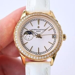 ZF Factory Super Clone Vacheron Constantin Égérie Moon Phase 8005F Rose Gold Replica