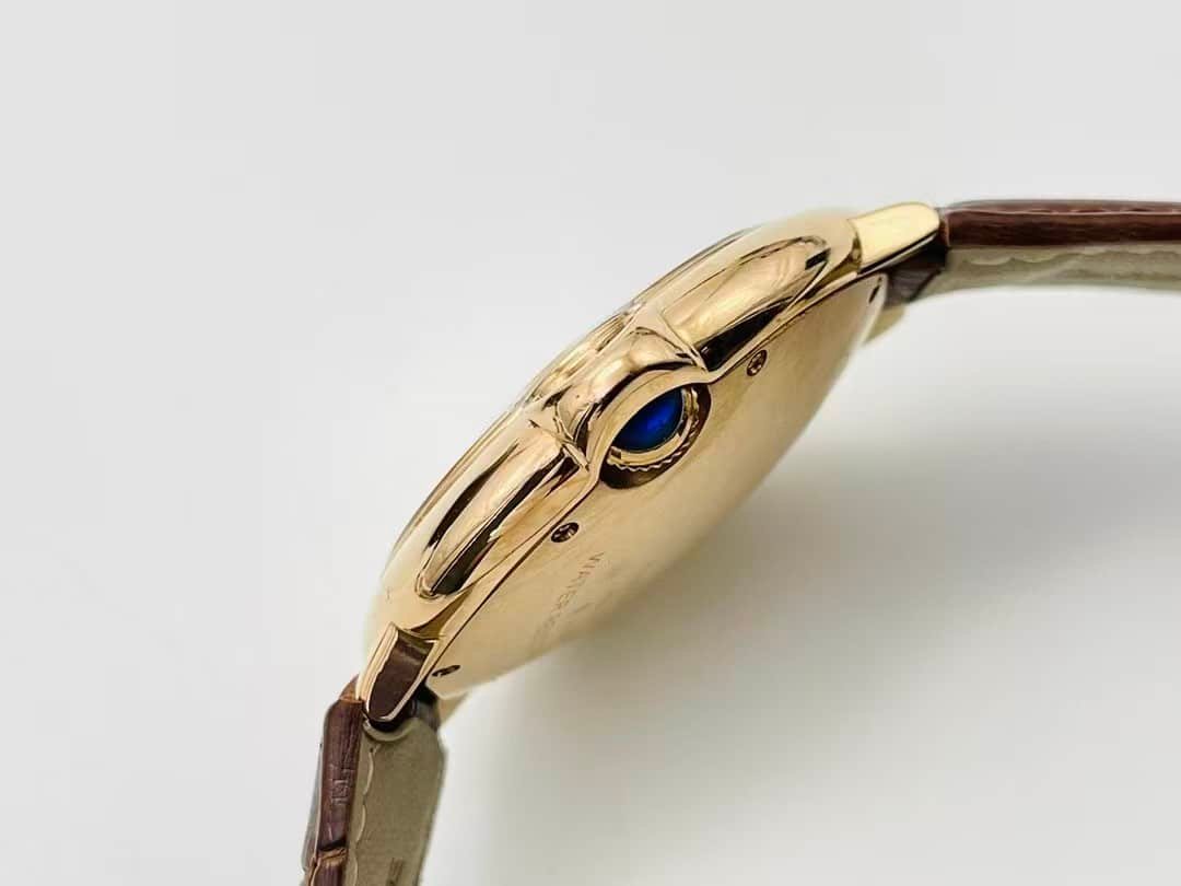AF Factory Cartier Ballon Bleu Super Clone – Rose Gold Leather Strap Edition (Model CRW6920052) - Image 6