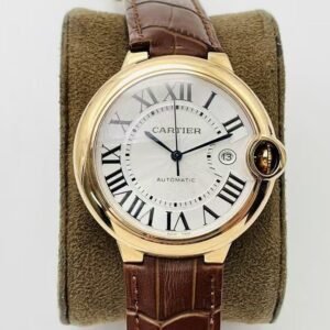 AF Factory Cartier Ballon Bleu Super Clone – Rose Gold Leather Strap Edition (Model CRW6920052)