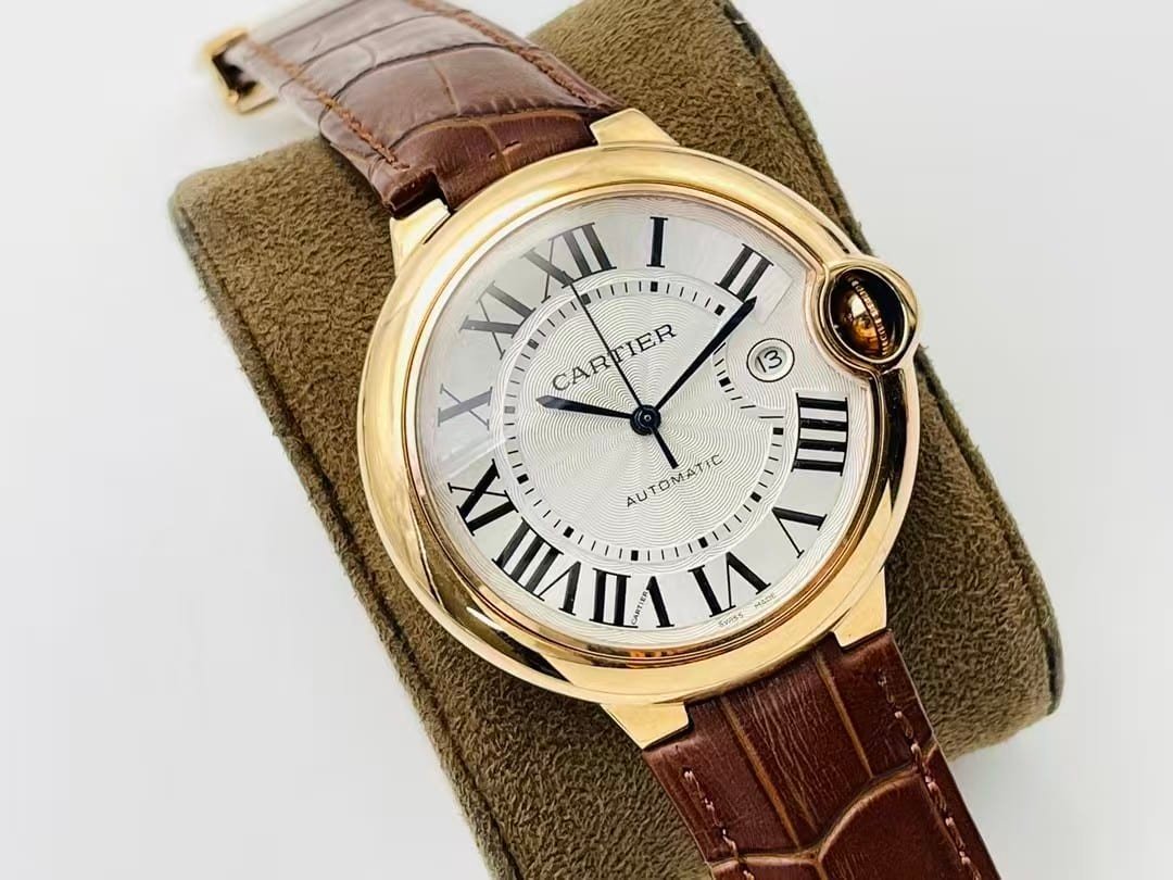 AF Factory Cartier Ballon Bleu Super Clone – Rose Gold Leather Strap Edition (Model CRW6920052) - Image 3