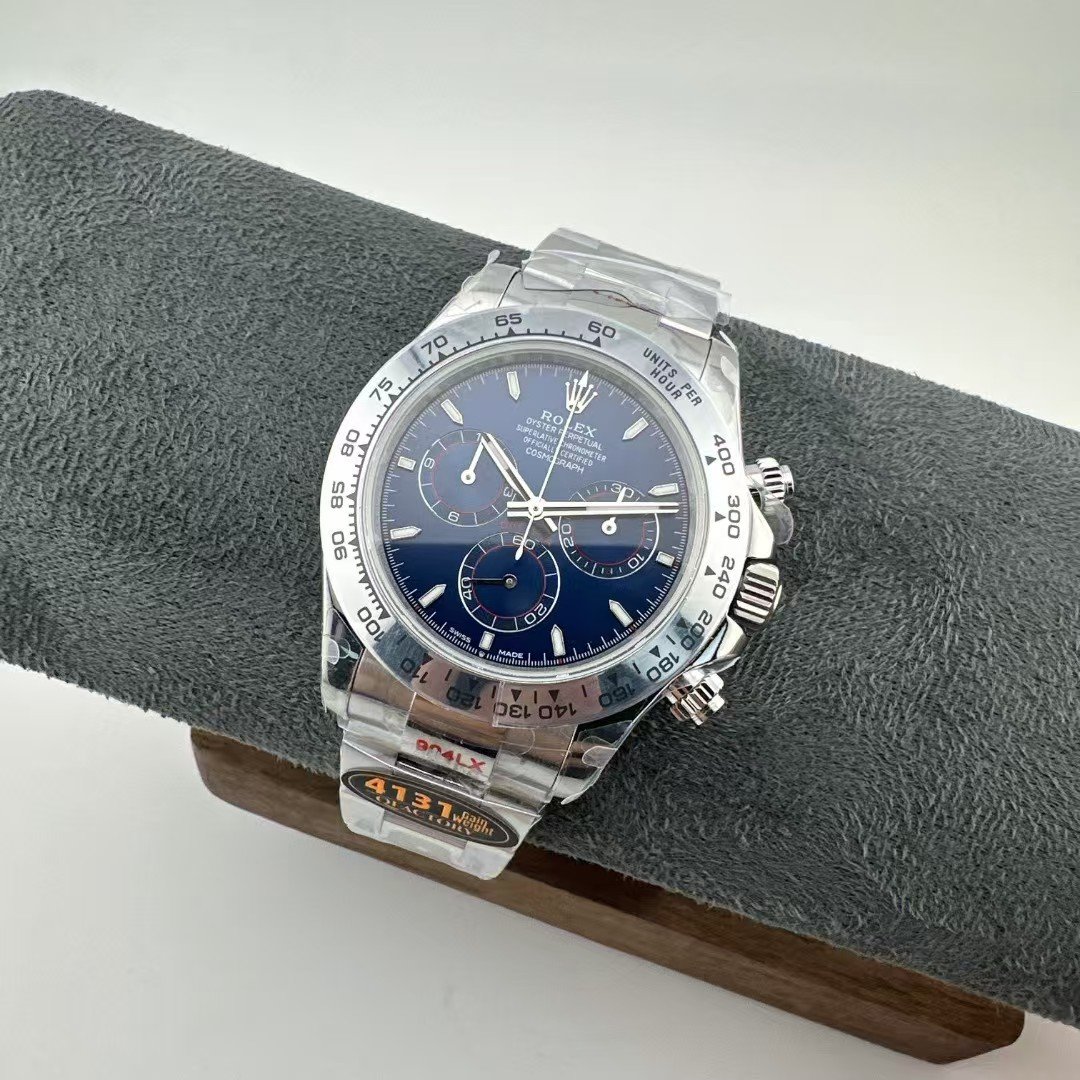 Clean Factory 4131 Super Clone Steel Daytona with Deep Blue Dial (China) - Image 6