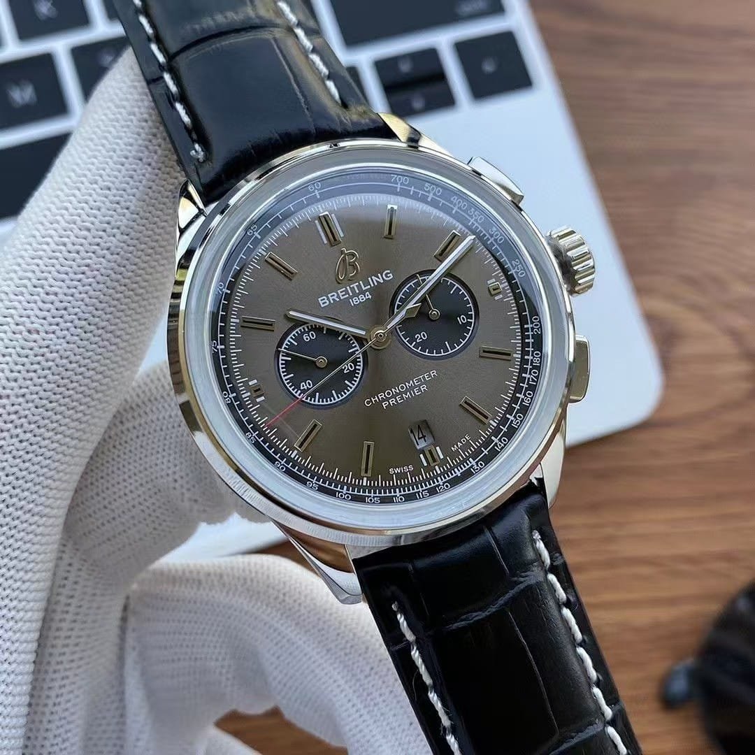 Super Clone Breitling Premier Chronograph 42 — Multi-Color Collection, Stainless Steel & Rose-Tone | BLS Factory Edition - Image 7