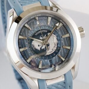 Replica Omega Seamaster Aqua Terra Worldtimer Blue Dial — VS Factory Edition