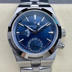 Super Clone Vacheron Constantin Overseas Dual Time Ref. 7900V/110A-B334 41mm Blue Dial Stainless Steel Bracelet BBS Factory