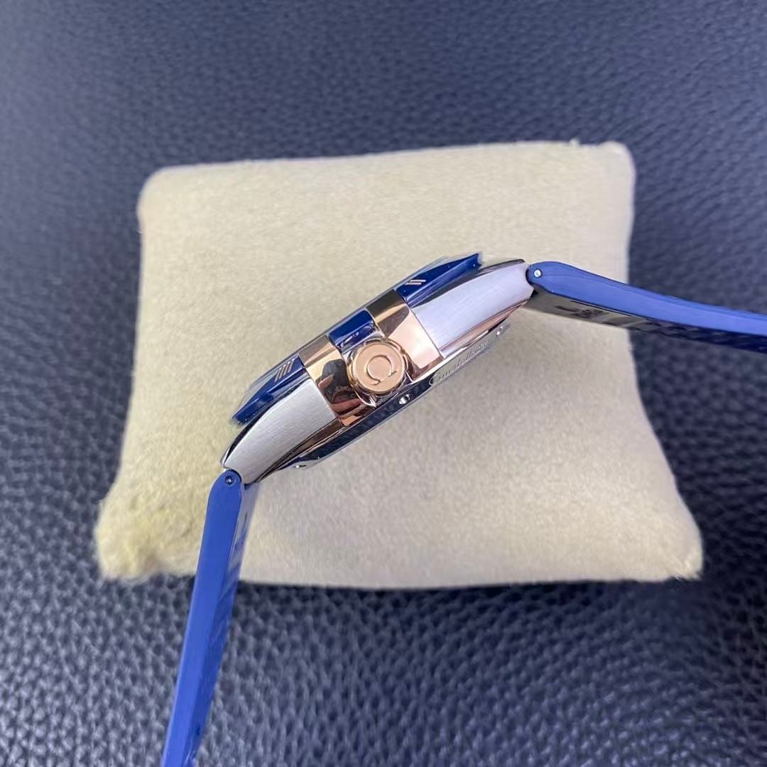 Omega Constellation Co-Axial Master Chronometer 41mm – TW Factory 1:1 Super Clone (Blue Ceramic & Leather Edition) - Image 5