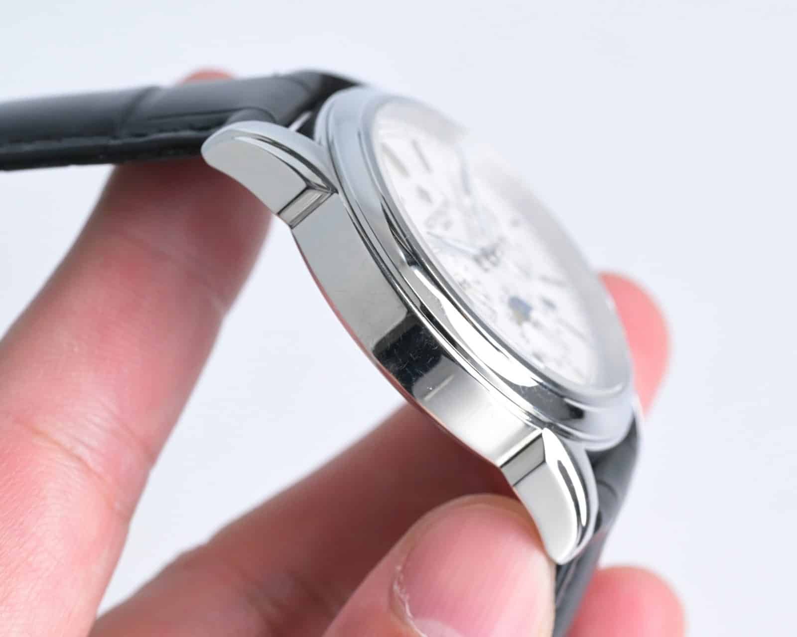 Super Clone Patek Philippe Grand Complications Style 41mm Gold Dial Yellow Gold Case Leather Strap TW Factory - Image 8