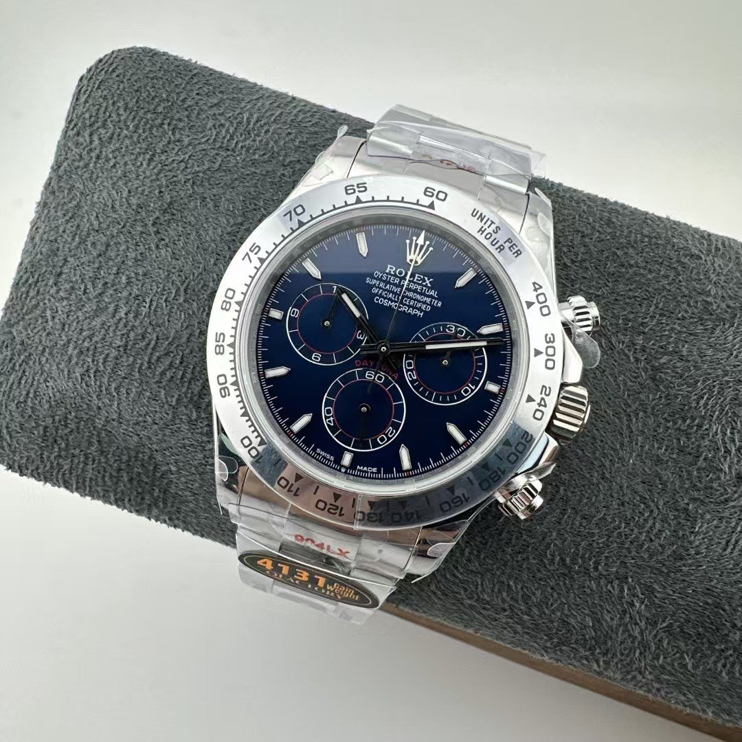 Clean Factory 4131 Super Clone Steel Daytona with Deep Blue Dial (China) - Image 4