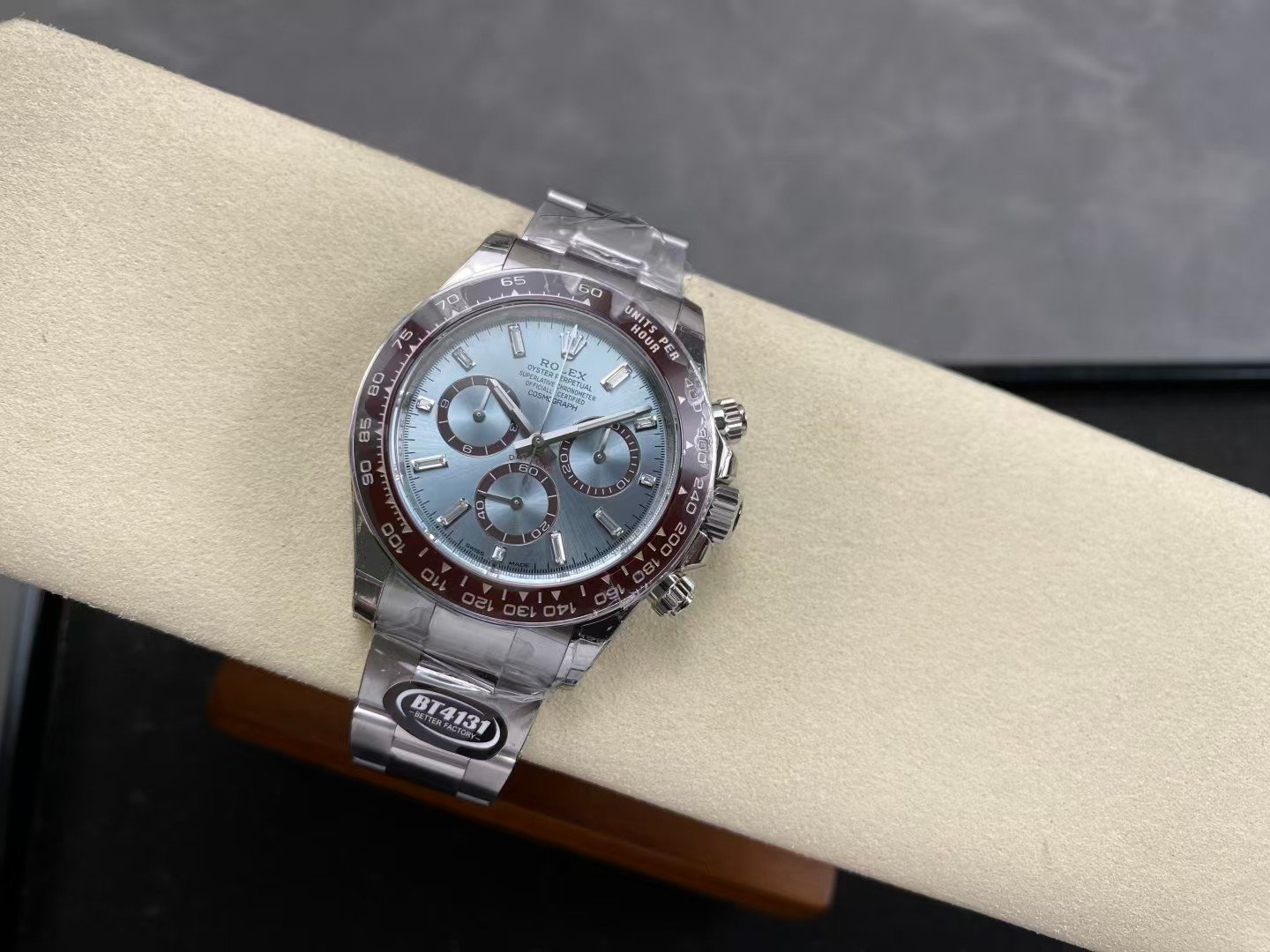 BTF BT4131 China Super Clone Daytona Ice Blue with Chestnut Brown Bezel - Image 6
