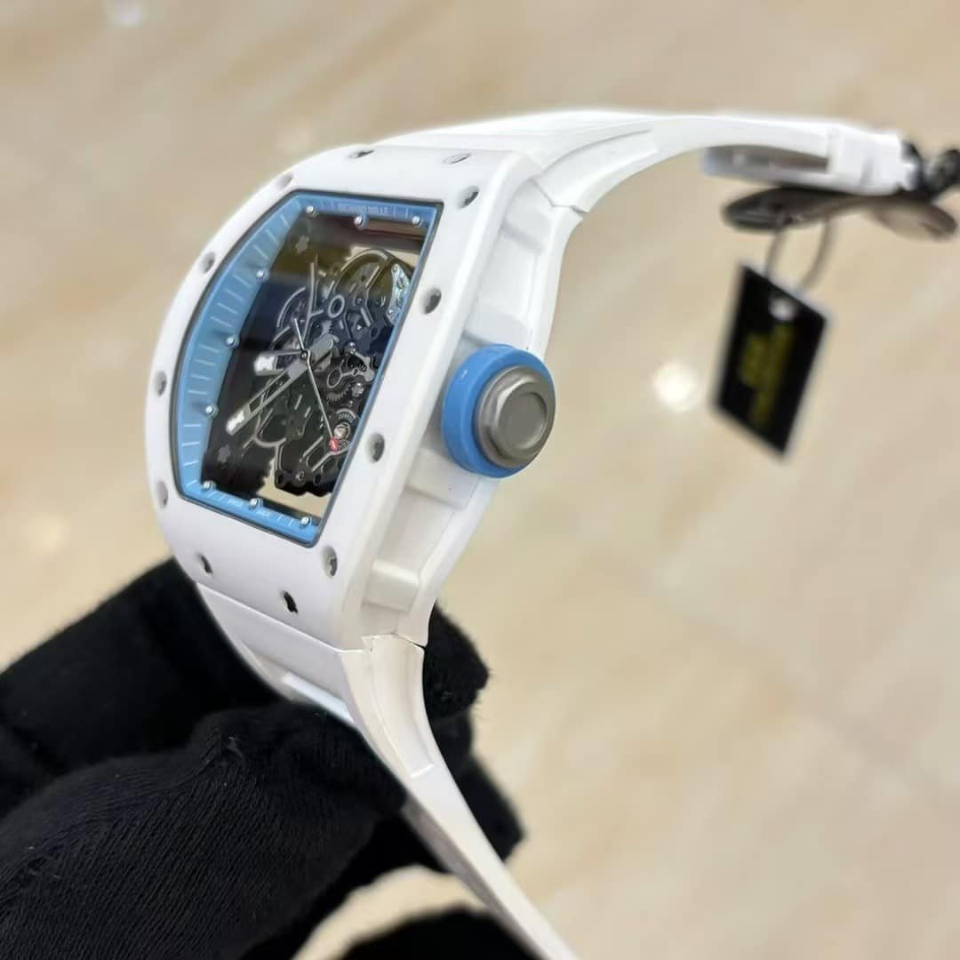 Replica Richard Mille RM055 Bubba Watson — White Ceramic Skeleton Edition - Image 4
