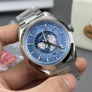 Replica Omega Seamaster Aqua Terra Worldtimer Blue Dial — VS Factory