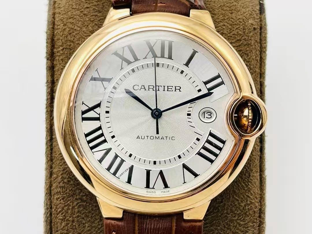AF Factory Cartier Ballon Bleu Super Clone – Rose Gold Leather Strap Edition (Model CRW6920052) - Image 5