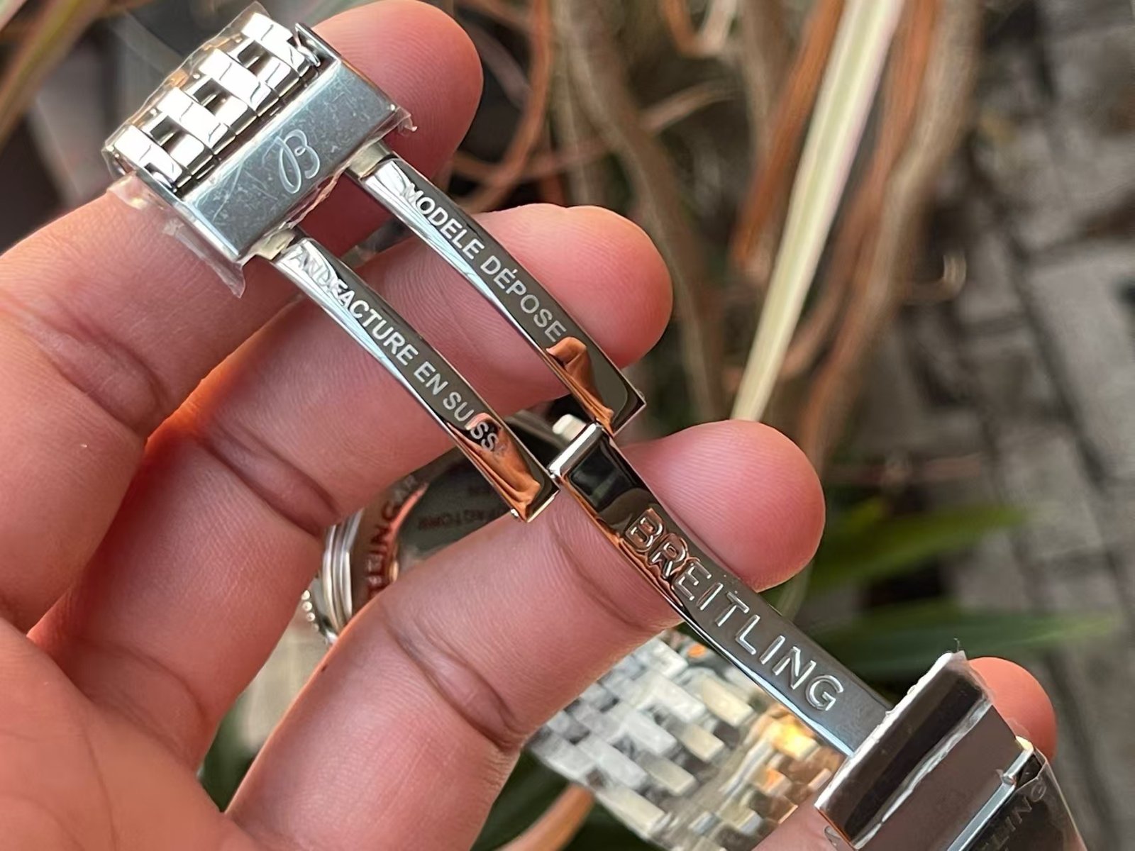 Replica Breitling Navitimer Super Clone – BLS Factory Silver Case Black Dial on Steel Bracelet - Image 11