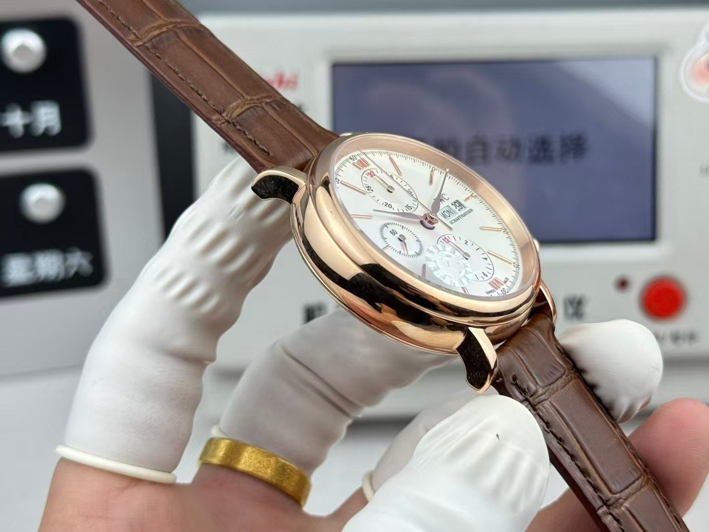 ZF Factory IWC Portofino Chronograph IW391036 “Portofino Chrono” Rose Gold Super Clone Replica - Image 7