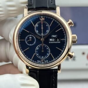 IWC Portofino Chronograph IW391036 Blue Dial Rose Gold Super Clone – GR Factory Replica