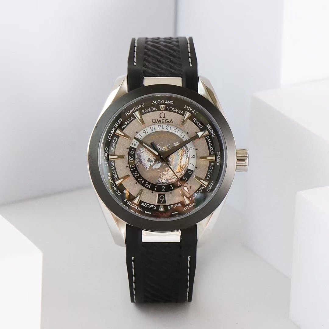 Aqua Terra Super Clone Worldtimer Sand-Gold Dial - Image 7