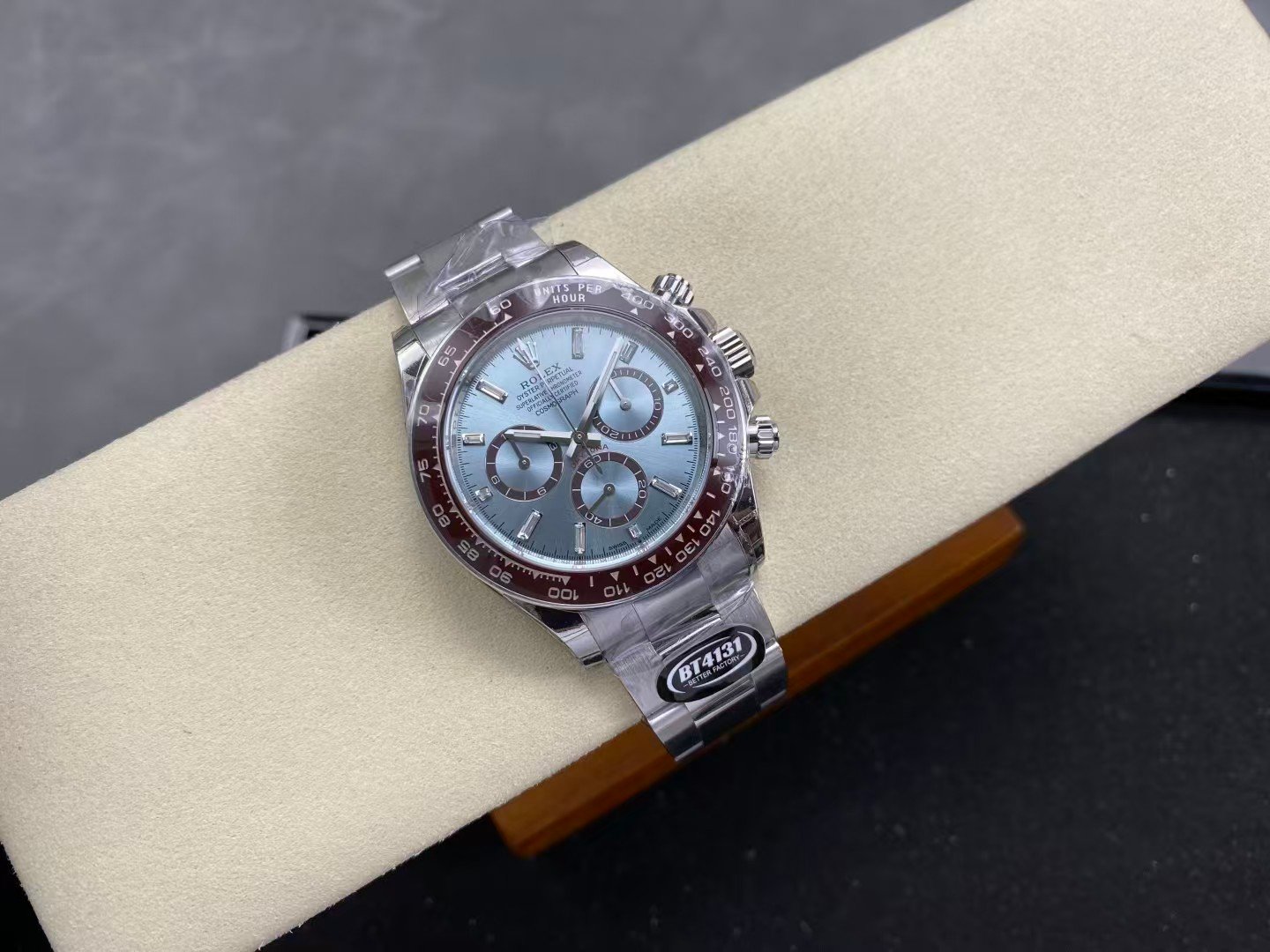 BTF BT4131 China Super Clone Daytona Ice Blue with Chestnut Brown Bezel - Image 5