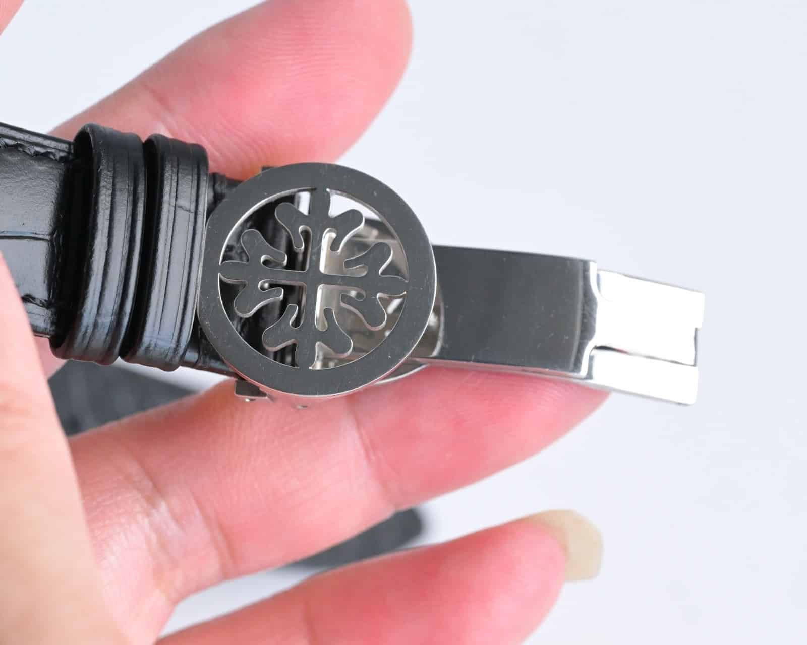 Super Clone Patek Philippe Grand Complications Style 41mm Gold Dial Yellow Gold Case Leather Strap TW Factory - Image 10