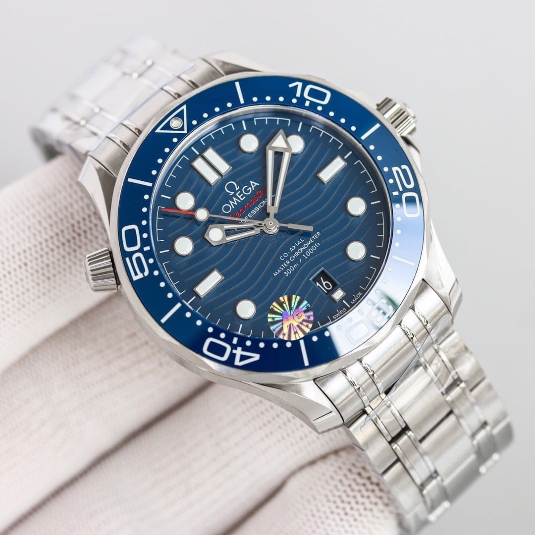 Replica Omega Seamaster Diver 300M Blue Wave Dial — VS Factory