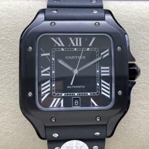 ZF Factory Replica Cartier Santos De Cartier ADLC — The Dark Elegance of Precision