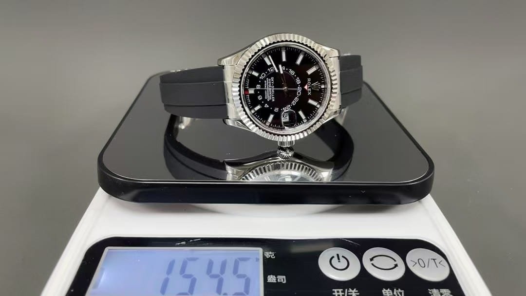 Rolex Sky-Dweller 326238 Black Dial Oysterflex — Clean Factory Super Clone - Image 8