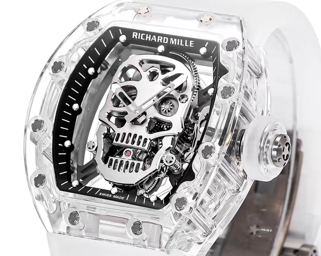 Replica Richard Mille RM052 Skull Tourbillon — Sapphire Crystal Case - Image 5