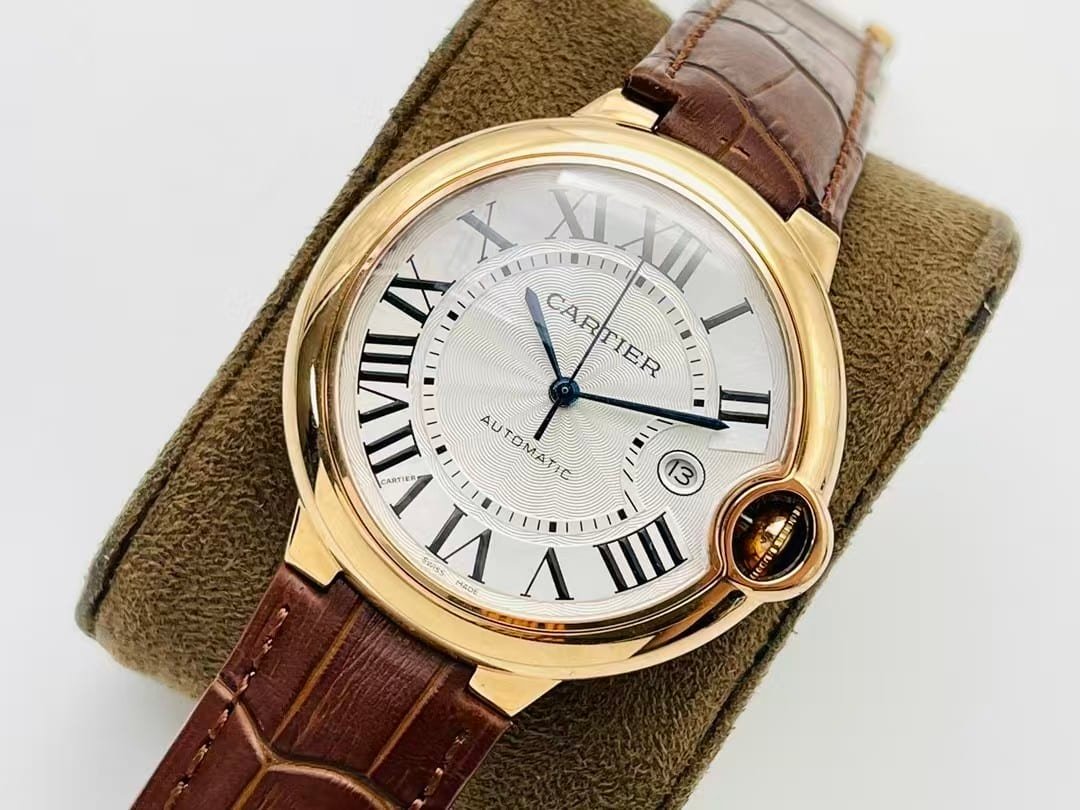 AF Factory Cartier Ballon Bleu Super Clone – Rose Gold Leather Strap Edition (Model CRW6920052) - Image 4