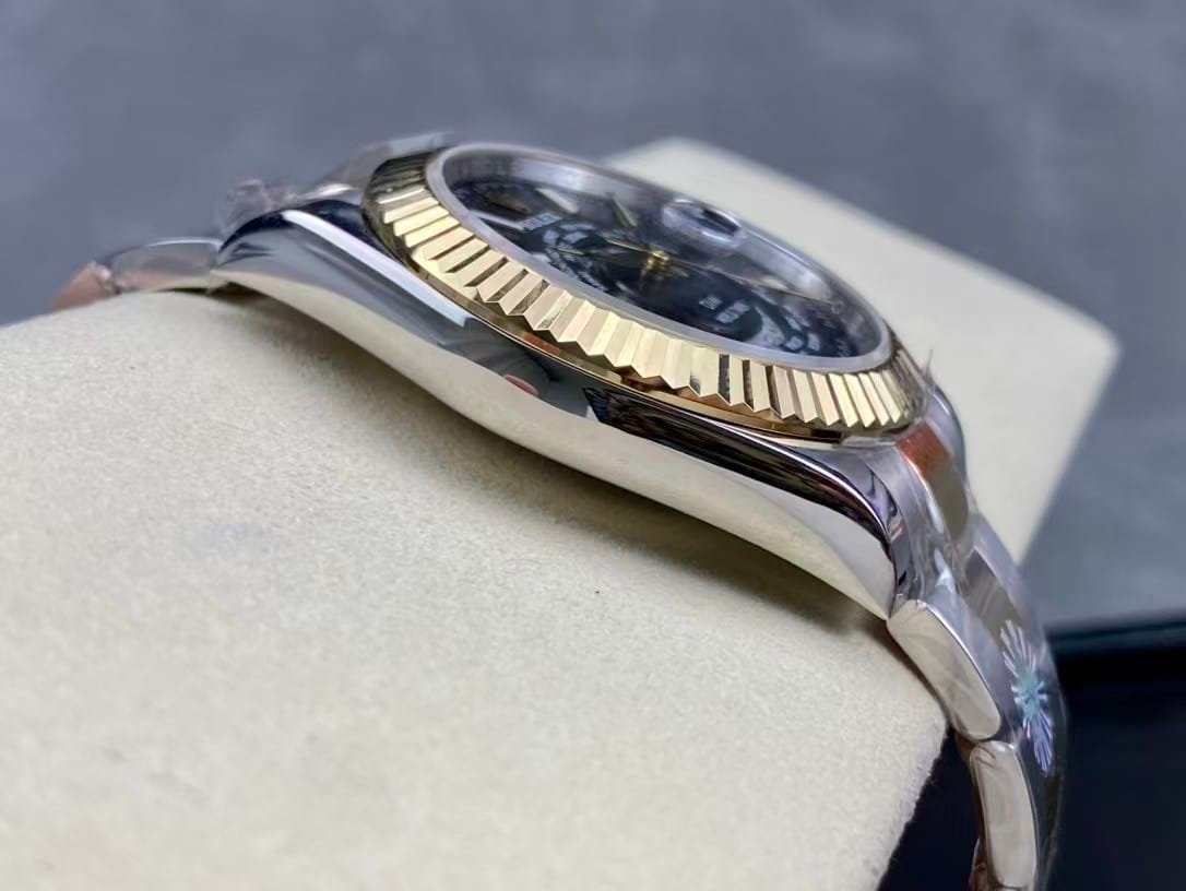 Super Clone Rolex Sky-Dweller DIW World Timer Two-Tone Black Dial — Clean Factory Custom Edition - Image 5