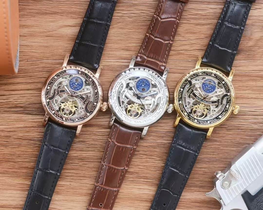 Replica Patek Philippe Skeleton Moonphase Tourbillon - Image 2