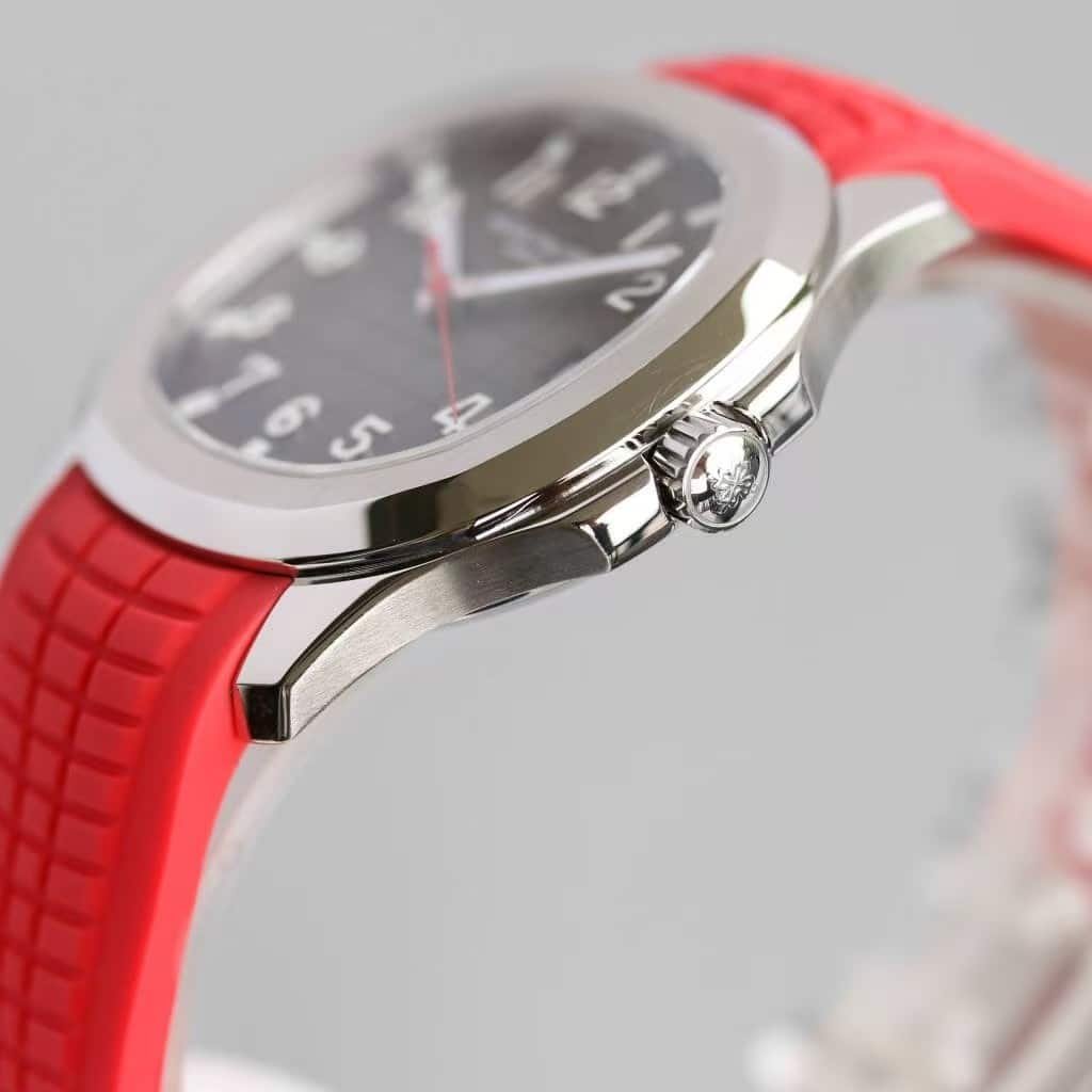 Patek Philippe Aquanaut 5168A Red Strap Super Clone - Image 6