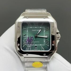 AF Factory Cartier Santos Green Dial — A Modern Icon in Emerald Steel Replica