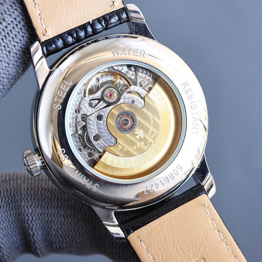 Super Clone Vacheron Constantin Historiques 47101 40mm White Dial Steel Case Leather Strap TW Factory - Image 10