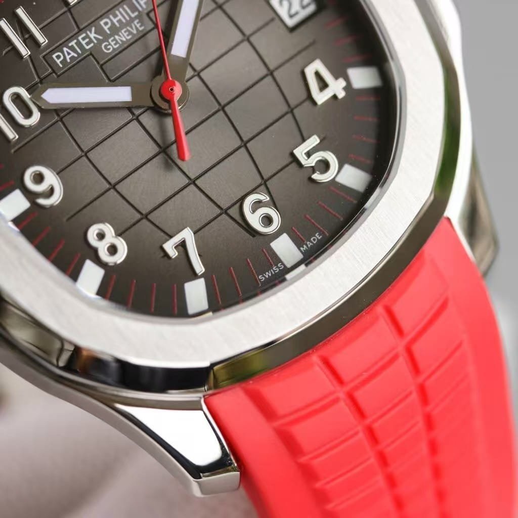 Patek Philippe Aquanaut 5168A Red Strap Super Clone - Image 5