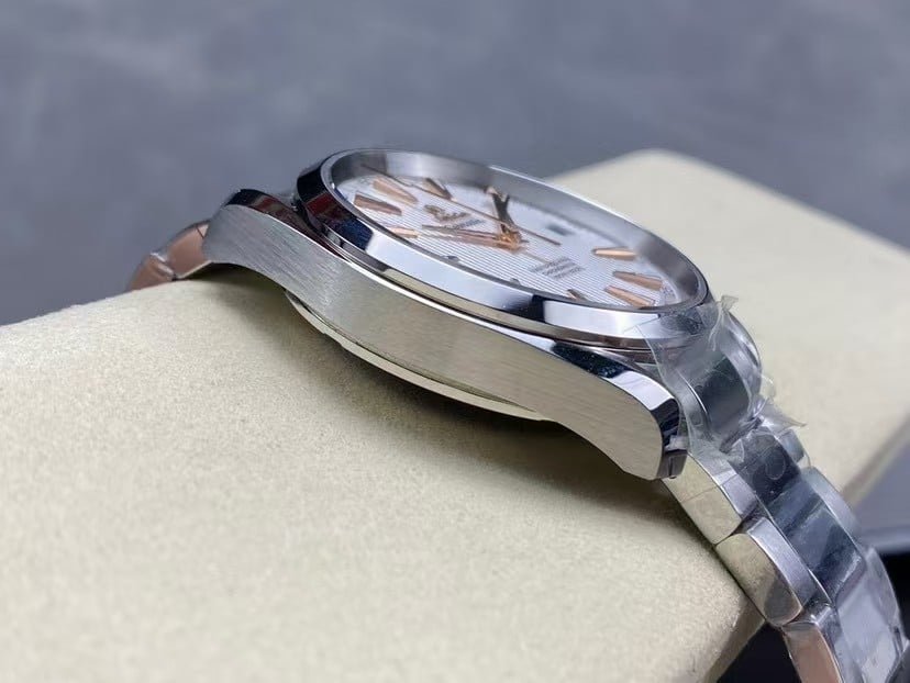 Aqua Terra Super Clone White Dial with Rose-Gold Indexes - Image 5
