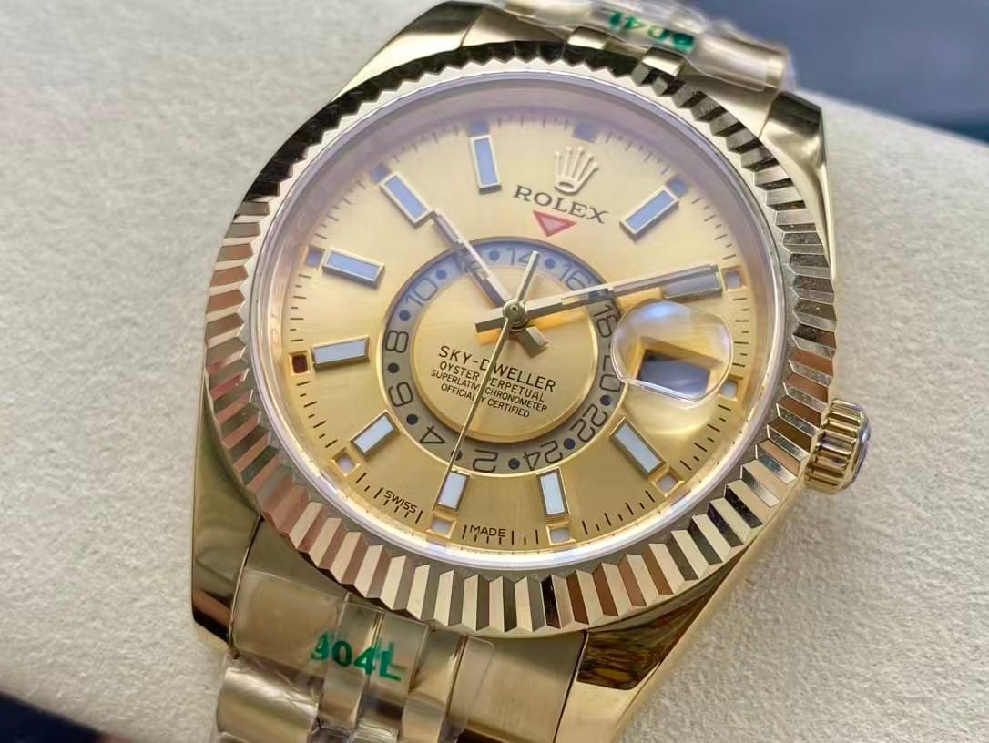 Replica Sky-Dweller 326938 Champagne Dial - Image 4