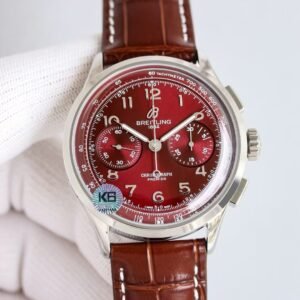 Super Clone Breitling Premier Chronograph 42 Deep Ruby Red – KB Factory