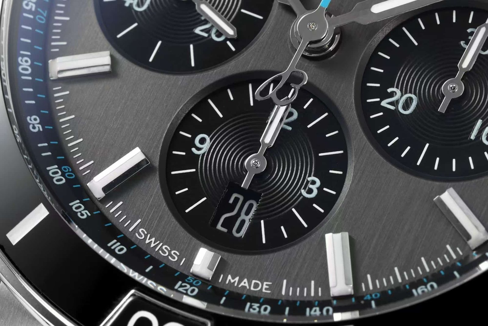 Super Clone Breitling Chronomat 42 Slate Grey Dial Black Subdials Stainless Steel Pilot Bracelet BLS Factory - Image 2