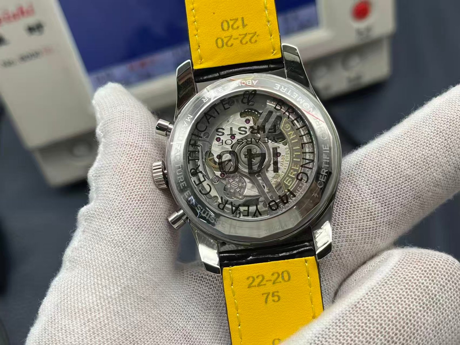 Breitling Navitimer Super Clone by TF Factory — Steel Case, Blue Dial, Italian Leather Strap - Image 8