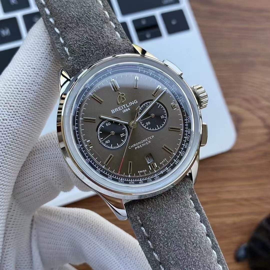 Super Clone Breitling Premier Chronograph 42 — Multi-Color Collection, Stainless Steel & Rose-Tone | BLS Factory Edition - Image 6