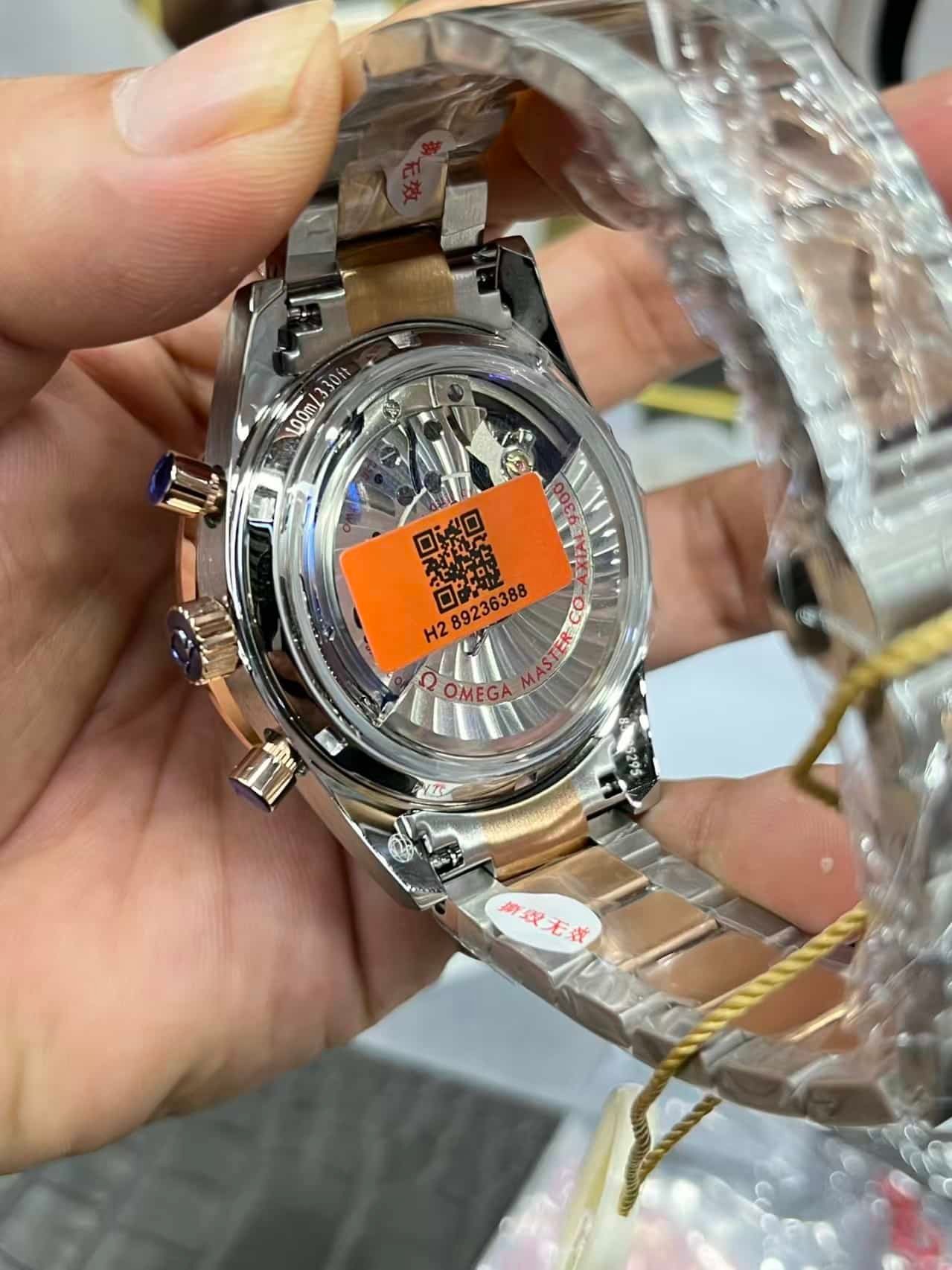 Replica Omega Speedmaster Chronometer Rose Gold Bezel - Image 8